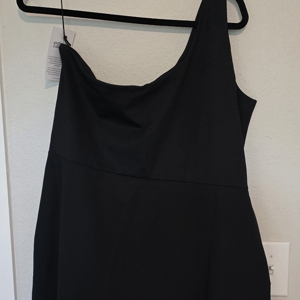 NWT Girlfriend Collective Bianca One Shoulder Athletic Dress Size XXXL - Picture 8 of 8